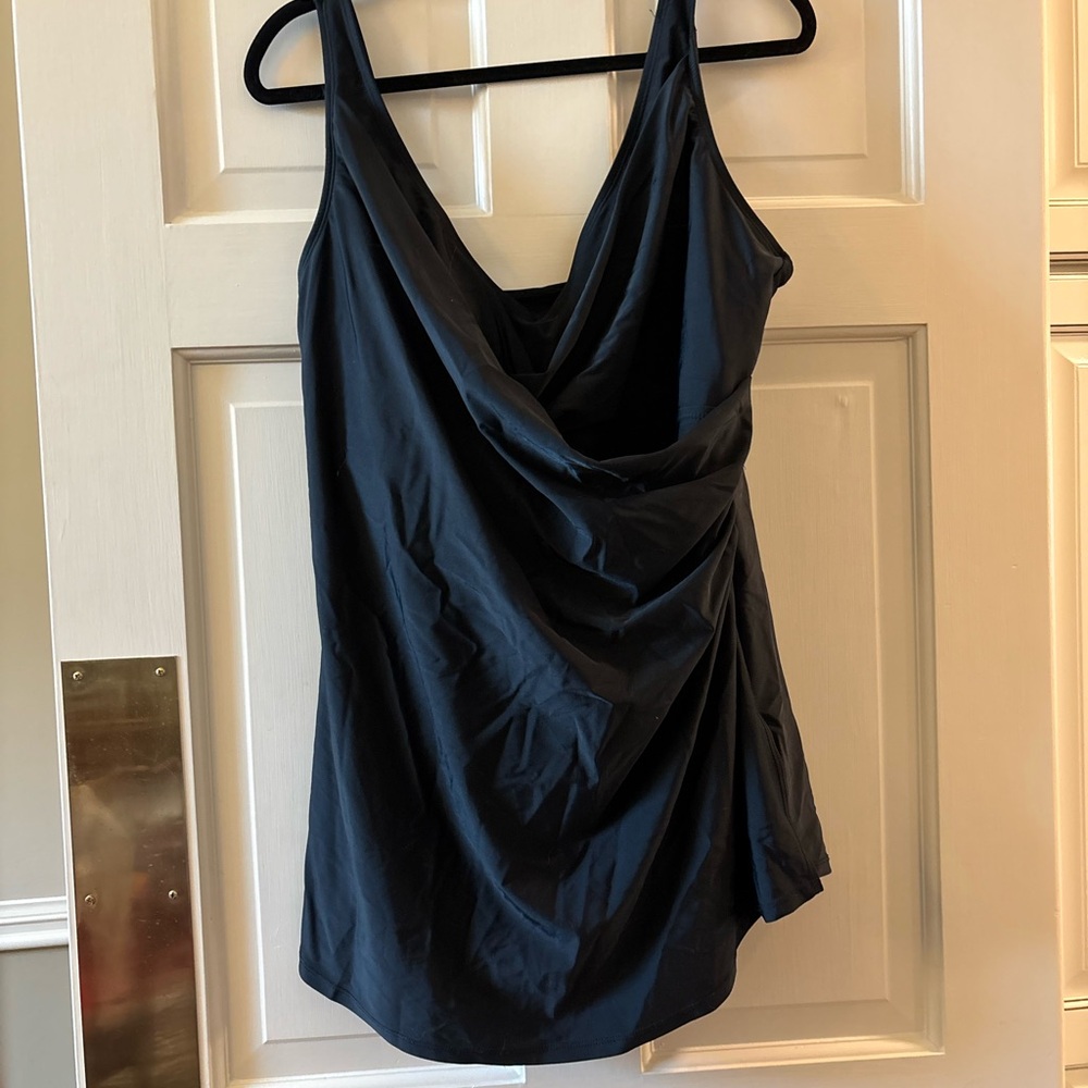 lululemon athletica Draped V-Neck One-Piece Swimsuit - Black